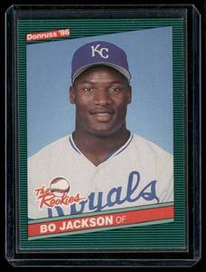 lot 180 image: Bo Jackson RC 1986 Donruss The Rookies #38 Rookie Baseball Card
