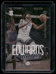lot 212 image: Anthony Edwards RC 2020-21 Chronicles Luminance #143 Rookie Minnesota Timberwolves Basketball Card