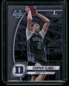 lot 218 image: Cooper Flagg Bowman Chrome 1st 2024 #16 Basketball Card