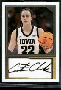 lot 228 image: Caitlin Clark Promo Card 2023 Collegiate Sports Collection University of Iowa Basketball Card