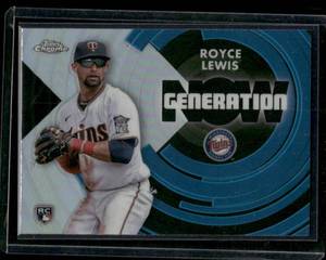 lot 238 image: Royce Lewis RC 2022 Topps Chrome NOW Generation #GNC-12 Rookie Minnesota Twins Baseball Card