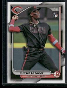 lot 239 image: Elly De La Cruz RC 2024 Bowman #22 Rookie Baseball Card