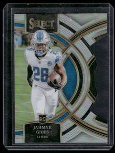 lot 245 image: Jahmyr Gibbs RC Die Cut 2023 Select Prizm Premier #198 Rookie Football Card