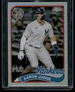 lot 268 image: Aaron Judge Refractor 2024 Topps Chrome #89CB-2 Baseball Card