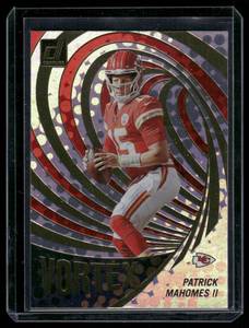 lot 306 image: Patrick Mahomes Foil Insert 2023 Doneuss Vortex #VOR-1 Football Card