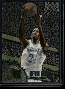 lot 312 image: Kevin Garnett RC 1996 Fleer Metal #167 Rookie Minnesota Timberwolves Basketball Card