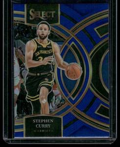 lot 318 image: Steph Curry Blue Prizm 2023-24 Select Premier #145 Basketball Card