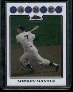 lot 321 image: Mickey Mantle 2008 Topps #7 Baseball Card