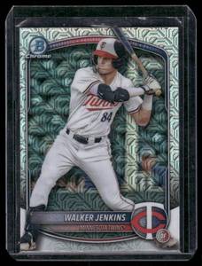 lot 323 image: Walker Jenkins Mojo RC 2025 Bowman Chrome #BCP-1 Rookie Minnesota Twins Baseball Card