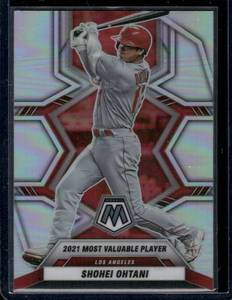 lot 264 image: Shohei Ohtani Silver Holo Prizm 2022 Mosaic #281 Baseball Card