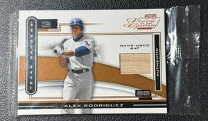 lot 72 image: Alex Rodriguez 150 Game-Used Bat 2003 Playoff Pieces of the Game #POG-6 Numbered 108150 Baseball Card