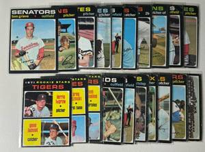 lot 172 image: 1971 Topps Baseball 20 Vintage Card Lot