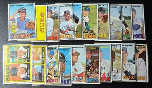 lot 184 image: 1967 Topps Baseball 20 Vintage Card Lot