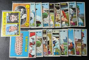 lot 187 image: 1967 Topps Baseball 20 Vintage Card Lot