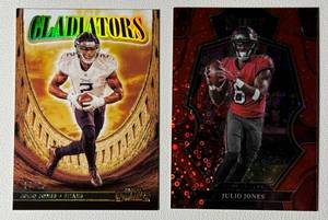 lot 259 image: Julio Jones 2 Numbered Card Lot 25 Gladiators 49Red Prizm Premier Football Cards