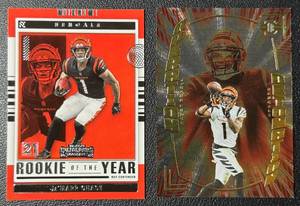 lot 274 image: JaMarr Chase 2 Card Football Lot
