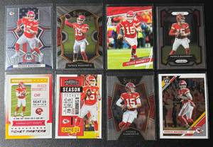 lot 333 image: Patrick Mahomes 8 Card Football Lot