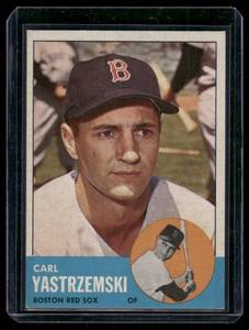 lot 12A image: Carl Yastrzemski 1963 Topps #115 Vintage Baseball Card