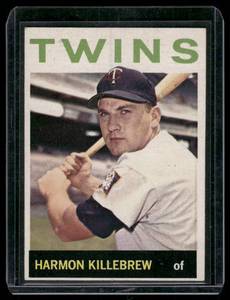 lot 15A image: Harmon Killbrew 1964 Topps #177 Vintage Minnesota Twins Baseball Card