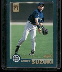 lot 19A image: Ichiro Suzuki RC 2001 Topps #726 Rookie Baseball Card