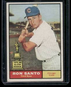 lot 25A image: Rob Santo RC 1961 Ropps #35 Vintage Rookie Baseball Card