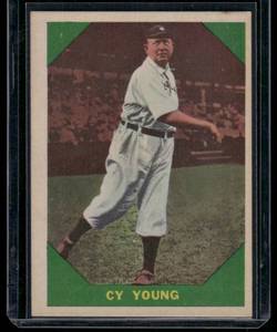 lot 31A image: Cy Young 1960 Fleer #47 Vintage Baseball Card