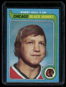 lot 34A image: Bobby Hull 1979 Topps #185 Vintage Hockey Card