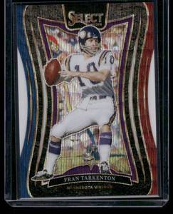 lot 49A image: Fran Tarkenton 149 2024 Select Suite Level Prizm #338, Numbered 119149, Minnesota Vikings Football Card