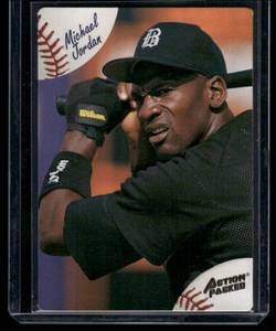lot 50A image: Michael Jordan Baseball RC 1004 Action Packed #23 Rookie Baseball Card