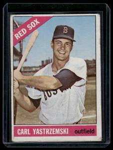 lot 53A image: Carl Yastrzemski 1966 Topps #70 Vintage Baseball Card