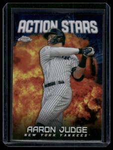 lot 59A image: Aaron Judge Action Stars Insert 2023 Topps Chrome #ASC-15 Baseball Card