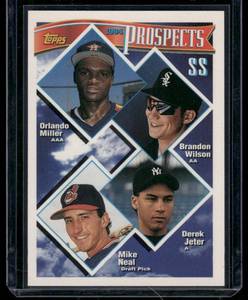 lot 254A image: Derek Jeter RC 1994 Topps #158 Rookie Baseball Card