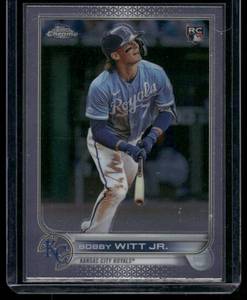 lot 259A image: Bobb Witt Jr. RC 2022 Topps Chrome #USC35 Rookie Baseball Card