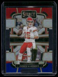 lot 263A image: Patrick Mahomes Die Cut RWB Prizm 2023 Select Concours #49 Football Card