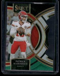 lot 284A image: Patrick Mahomes Die Cut Premier Prizm 2023 Select #140 Football Card