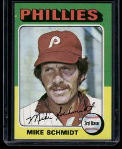 lot 286A image: Mike Schmidt 1975 Topps #70 Vintage BasebalL Card