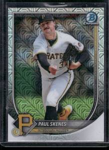 lot 297A image: Paul Skenes Mojo 2025 Bowman Chrome #30 Baseball Card