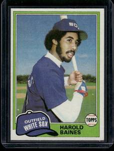 lot 300A image: Harold Baines RC 1981 Topps #347 Vintage Rookie Baseball Card