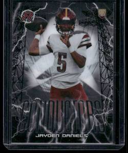 lot 307A image: Jayden Daniels RC Conductors Insert 2025 Topps #C-6 Rookie Football Card