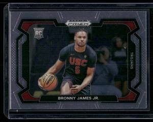 lot 322A image: Bronny James Jr. RC 2024 Prizm Draft Picks #86 Rookie Basketball Card