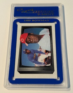 lot 39A image: Ken Griffey Jr RC Graded 9 Mint 1989 Bowman #259 Rookie Baseball Card