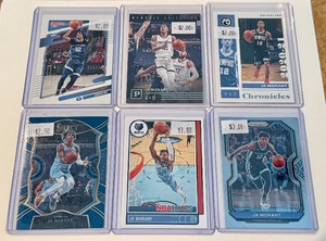 lot 271A image: Ja Morant 6 Card Basketball Lot