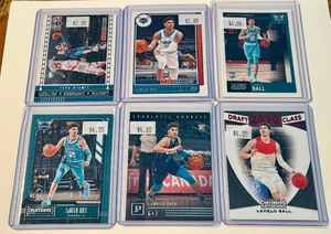 lot 274A image: LaMelo Ball 6 Card Basketball Lot With Rookies