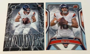 lot 321A image: Bo Nix 2 RC Lot 2025 Topps Resurgence Rookie Football Cards