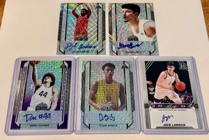 lot 328A image: 5 Card Auto Baseketball Card Lot