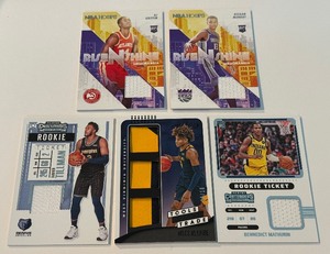 lot 331A image: 5 Card Relic Baskertball Lot Including 10