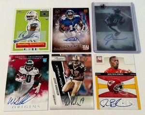 lot 333A image: 6 Card Football Auto Lot Including 99, 50