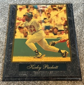 lot 68A image: Kirby Puckett Minnesota Twins Baseball Photo Plaque