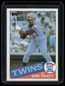 lot 77A image: Kirby Puckett RC 1985 Topps #536 Rookie Minnesota Twins Vintage Baseball Card