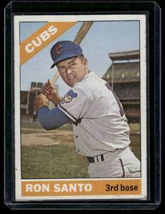 lot 85A image: Ron Santo 1966 Topps #290 Vintage Baseball Card